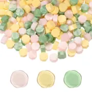 Wax Seal Beads, 300 Pcs Wax Sealing Beads, Light Yellow/Light Pink/Light Green