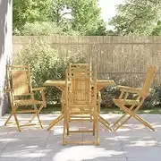 Patio Furniture Sets 5 Piece Garden Dining Set Bamboo