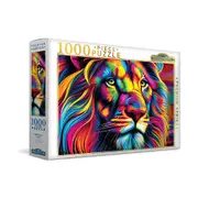 1000pc Harlington Jigsaw Puzzle Abstract Lion Kids/Children Wildlife Puzzle 8y+