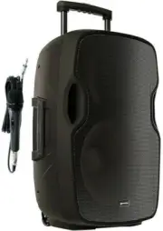 Gemini AS-15TOGO 15" Portable Battery Powered BLUETOOTH Speaker Wired Microphone