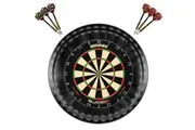 Winmau Blade 6 TRIPLE CORE Dart Board + Target Corona Light + Black Surround + Darts