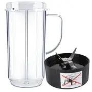 Magic Bullet Blender Cups,Tall 22oz Cup with Handle Cross Blade Replacement P...