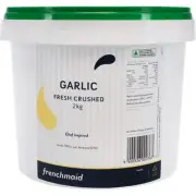 NEW Frenchmaid Fresh Crushed Garlic 2kg Bulk Size