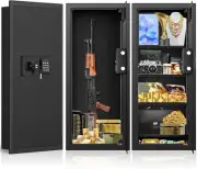 33.46" Tall Sturdy Wall Safes between the Studs 16" Centers, Fireproof in Wall S