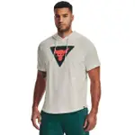 【UNDER ARMOUR】UA 男 PJT ROCK TERRY 連帽短袖套頭衫 _1378019-130(米白色)