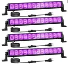 38W UV Black Light Bars 4 Blacklight Bars With Plug And Switch.