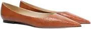 [Vannida] Women's Fashion Patent Leather Pointed Toe Shallow Mouth Flat Shoes Summer Closed Toe Comfort Dress Walking Flats