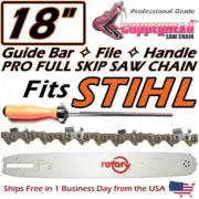 COPPERHEAD 18" PRO GUIDE BAR, FULL SKIP SAW CHAIN & FILE FOR STIHL MS311 391 362