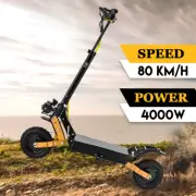 Off Road Foldable Electric Scooter Adult 4000W Dual Motor 80KM/H 70KM Range
