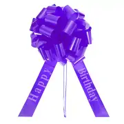 25 Inch Big Car Pull Bow Metallic Giant Bow for Decoration, Purple