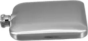 JEWEDECO 6 Oz Mini Flask in Stainless Steel for Travel Sports and Outdoor Adventures Elegant Matte Finish