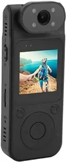 2K Body Camera, Magnetic Back Clip Camcorder with 180 Degree Rotatable Lens, 1.5 Inch IPS Screen Wide Angle Portable Wearable Camera for Recording
