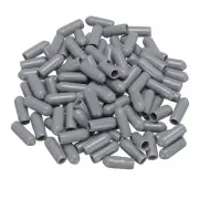 100pcs Rubber End Caps 5mm(3/16") Bolt Cap Cover Screw Thread Protectors Grey