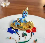 Laddoo Gopal Baby Krishna Idol Statue For Car Dashboard Showpiece For Home Decor