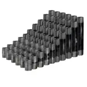 1" Black Pipe Steel Nipple Fitting Assortment Malleable MIP Threaded 66 Pieces