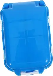 Three- -compartment Pill Box Compact Travel Organizer for Medicine Storage