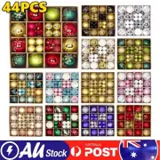 44PCS/Pack Christmas Tree Xmas Balls Decorations Baubles Party Wedding Ornament