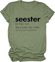 [Generic] Women's T Shirts Baggy Spring Shirts Soft Solid Clothes 2025 Basic Tee, Green, Small