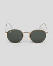 [Ray-Ban] Ray-Ban Men's Round Metal Sunglasses in Gold One Size Gold