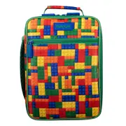 Avanti Yum Yum 27.5cm Insulated Lunch Carry Bag Food Cooler Building Blocks
