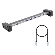 9 Port USB C Docking Station 10Gbps USB Hub for Laptop Tablets PD100W Power