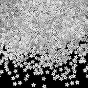 10 Grams 5mm/0.2" Silver Tiny Star Sew on Sequins Mini Embroidery Sequins with Holes for DIY Jewelry Making Crafts