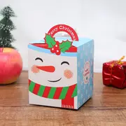 Light Blue Smiling Snowman Merry Christmas Favour Boxes 5pk