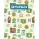 Sketchbook: 8.5 x 11 Notebook for Creative Drawing and Sketching Activities with Classic Windows Themed Cover Design