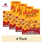 (4 Pack) Ultimate Cheeseburger Macaroni and Cheese Dinner Kit, 12.8 Oz Box