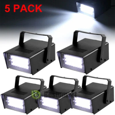 LOT Mini LED Strobe Light Party Disco DJ Stage Light Speed Control Single Unit