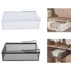 Hanging Pullout Drawer Sliding Under Shelf for Under Desk Kitchen Counter