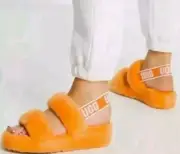 UGG Women's Oh Yeah women's Slipper Sandals 1107953-CPPP- Orange Sz 7