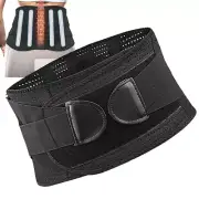 Lower Back Belt, Breathable Lumbar Support Back Brace, Adjustable Back Brace for