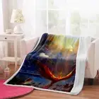 Beautiful Fire Phoenix Light 3D Warm Plush Fleece Blanket Picnic Sofa Couch