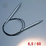 Lana Grossa Circular Knitting Needle Brass 60cm/6,5mm