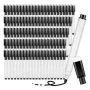 100 Pieces Dry Erase Markers Whiteboard Black Dry Erase Markers with Rubber1669