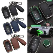 Zinc Alloy Leather Remote Key Fob Cover Case For Toyota for Tundra for Corolla