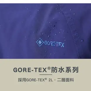 【HILLTOP山頂鳥】Modern GORE-TEX® 2L 女款防水透氣2合1羽絨大衣 藍｜PF21XF88ECEE