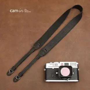 cam-in【 CAM2121 黑色可調真皮 背帶 】真皮系列 相機背帶 頸帶 菲林因斯特