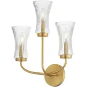 Maxim Lighting 16153CRNAB Camelot Wall Sconce Natural Aged Brass