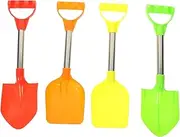 Toddmomy 4Pcs Portable Beach Shovels for Outdoor Sand Digging for Summer Fun Play and Backyard Gardening Safe Odorless Materials