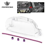 Clear Cam Gear Pulley Timing Belt Cover For 92-96 Mitsubishi Lancer EVO 1-3/DSM 4g63 4g63T Polycarbonate PQY6331