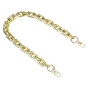 Purse Chain Strap, 23.6 Inch Acrylic Strap Replacement for Handbag, Gold
