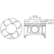 Austral Piston Set - PO1292 020