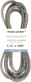 Mower Deck Belt Made with Kevlar 1/2" x 109" Replace for Cub Cadet MTD Troy-Bilt 754-04045 954-04045 Toro 112-5800 OEM Replacement Parts Belt