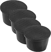 QUMIIRITY 4Pcs Rubber Caster Cups Skid Furniture Wheel Stoppers for Hardwood Floors Durable Chair Wheel Stopper for Sofas Beds Desks and Tables Easy to Use