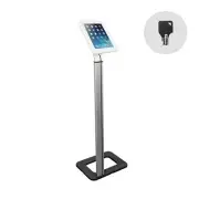 Brateck Anti-theft Tablet Kiosk Floor Stand with Aluminum Base Fit Screen Size 9