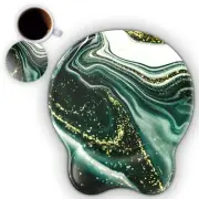Mouse Pad Wrist Support with Coaster, [ 20% Larger] Gel Memory Foam Wrist Res...