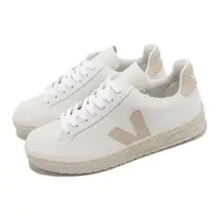 在飛比找ETMall東森購物網優惠-Veja 休閒鞋 V-12 Leather 女鞋 白 杏粉色