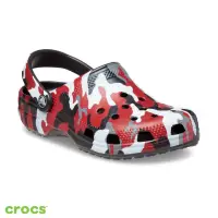 在飛比找momo購物網優惠-【Crocs】中性鞋 迷彩印花經典克駱格(206454-06